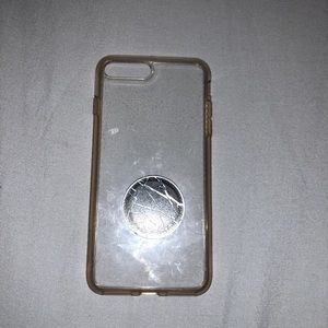 iPhone 7 Plus phone case with popsocket